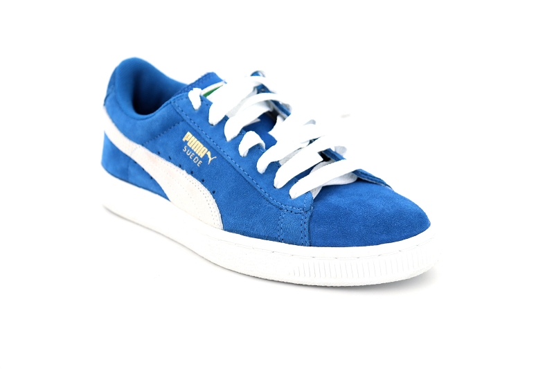 Puma  enf baskets suede jr 355110 02 bleu1596902_2