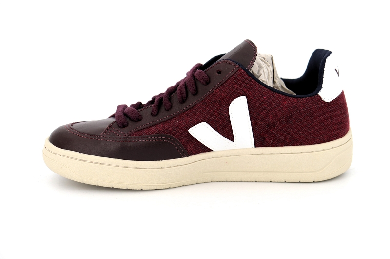 Veja baskets v12 pixel burgundy white bordeaux5024201_3