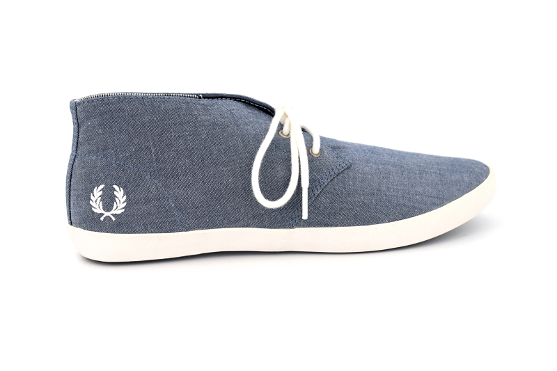 Fred perry baskets montantes b9033 byron mid chambray bleu