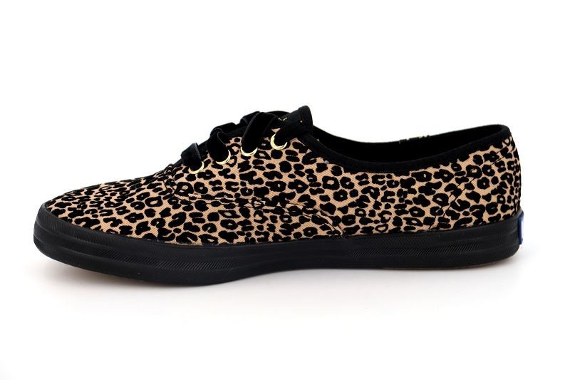 Keds baskets ch flock animal tan noir5028301_3