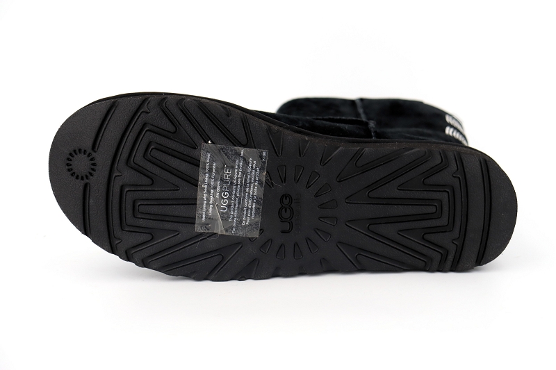 Ugg boots et bottines classic short crystal bow noir5035901_5