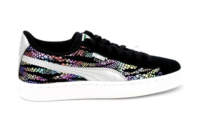 Puma  enf baskets 361361 suede sportlux jr noir