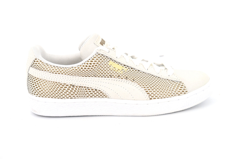 Puma baskets 361862 suede gold blanc