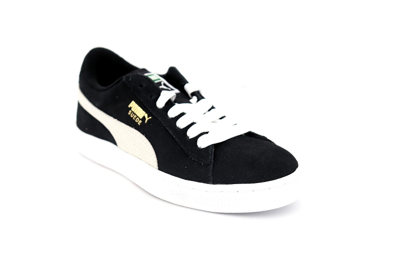 Puma  enf baskets 355110 suede jr black white noir5039501_2