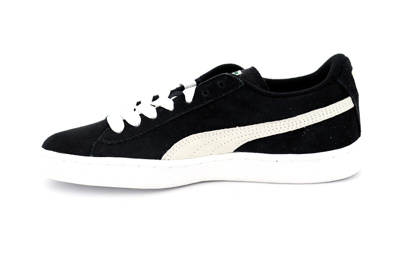 Puma  enf baskets 355110 suede jr black white noir5039501_3