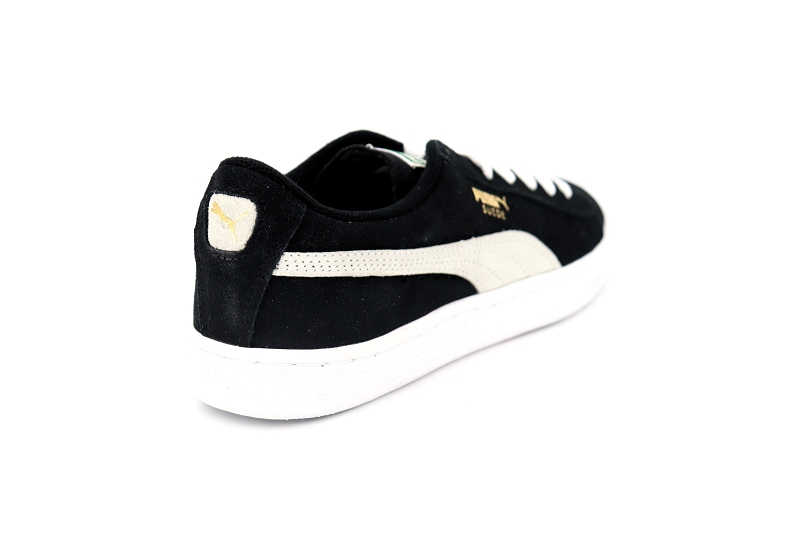 Puma  enf baskets 355110 suede jr black white noir5039501_4