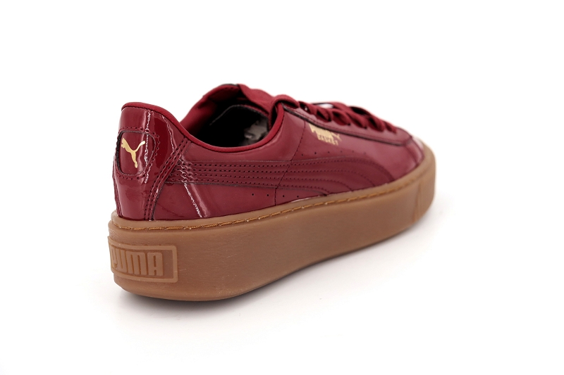 Puma baskets 363314 platform patent bordeaux5040801_4