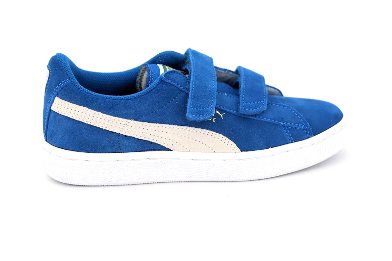 Puma  enf baskets 356274 suede 2 straps bleu