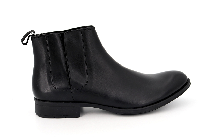 Hexagone boots et bottines ogive cuir noir noir
