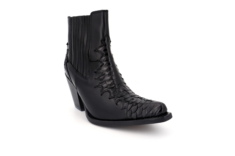 Sancho boots et bottines couleuvre noir5055001_2