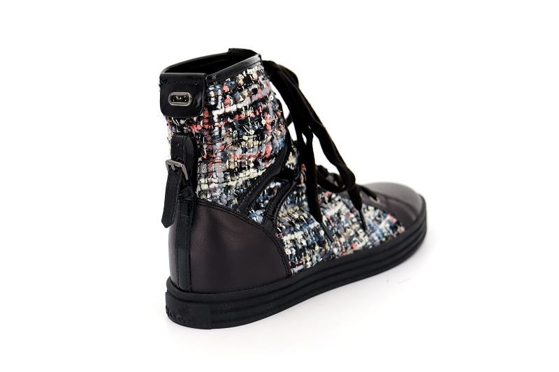 Hogan baskets montantes chanel noir5055101_4
