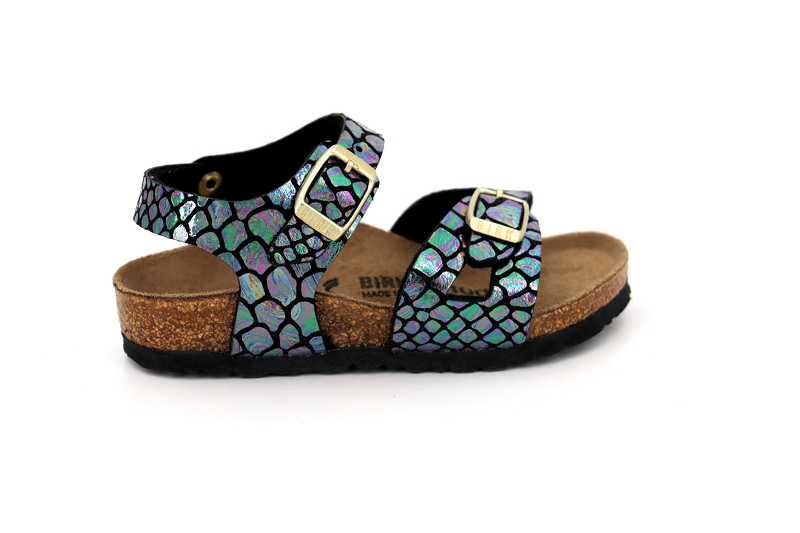 Birkenstock enf sandales nu pieds rio kids noir