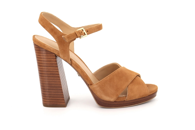 Michael kors sandales nu pieds alexia platform marron