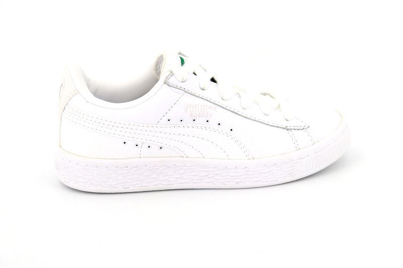 Puma  enf baskets 362145 classic white blanc