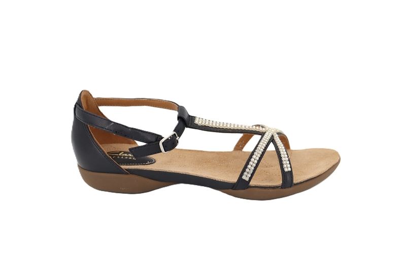 Clarks sandales nu pieds raffi star black noir