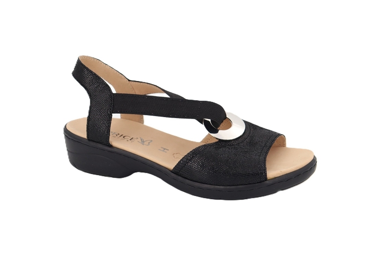 Caprice sandales nu pieds isold noir5087001_2