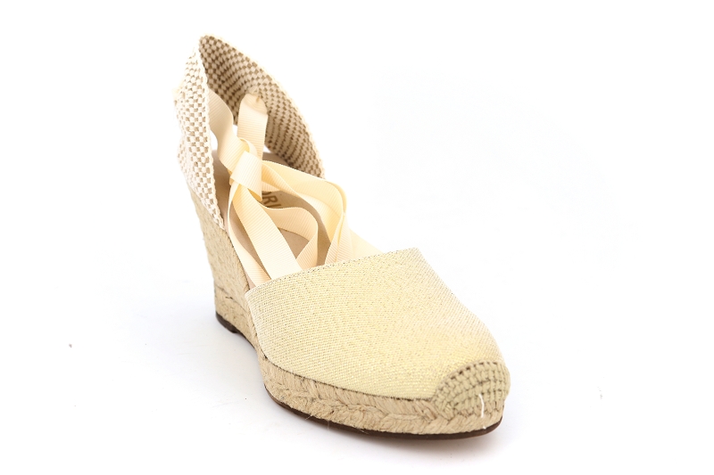 Escadrille chaussures espadrilles venezia ruban beige6053701_2