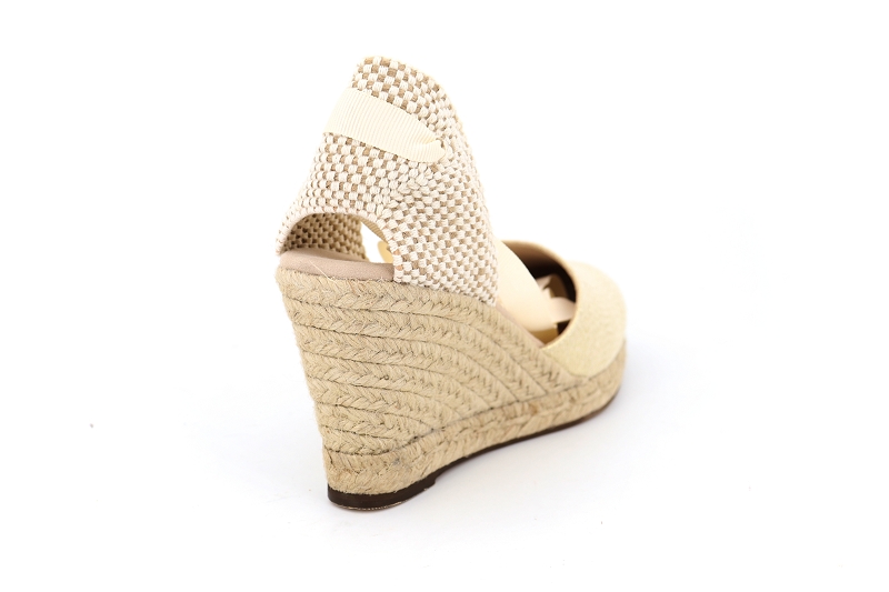 Escadrille chaussures espadrilles venezia ruban beige6053701_4