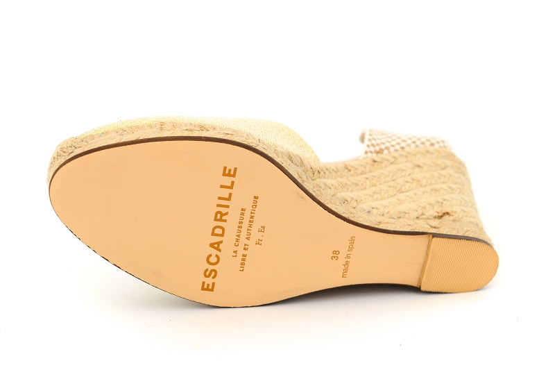 Escadrille chaussures espadrilles venezia ruban beige6053701_5