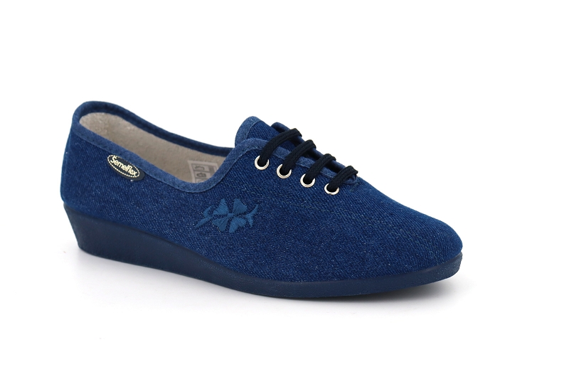 Semelflex chaussons pantoufles java bleu6056901_2