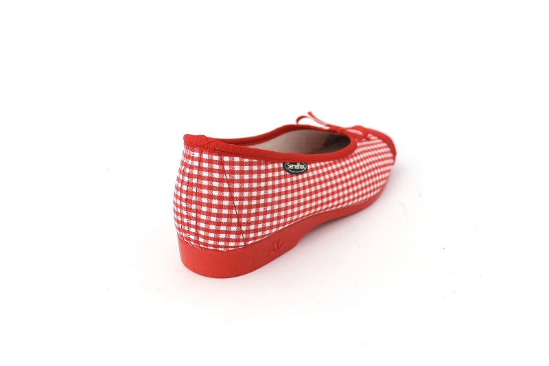 Semelflex chaussons pantoufles denise rouge6057102_4