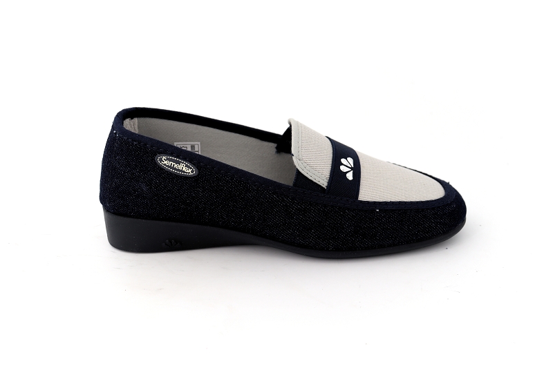 Semelflex chaussons pantoufles marie lena bleu