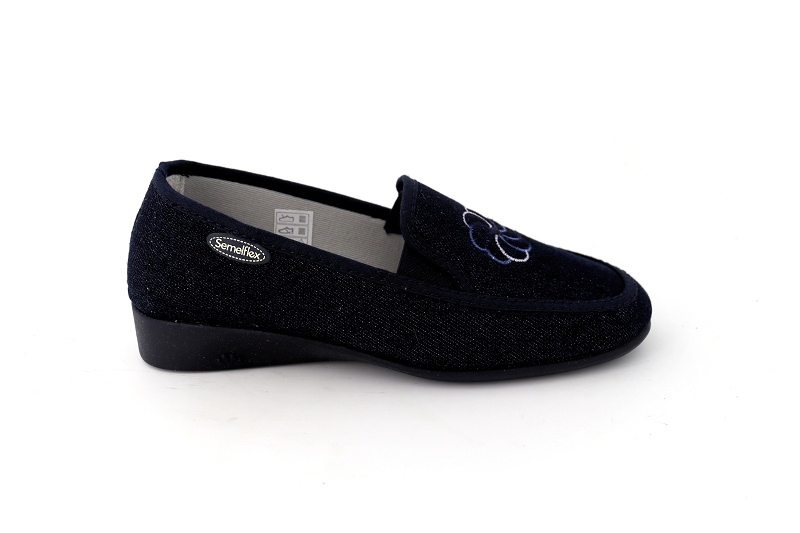 Semelflex chaussons pantoufles marie lise bleu