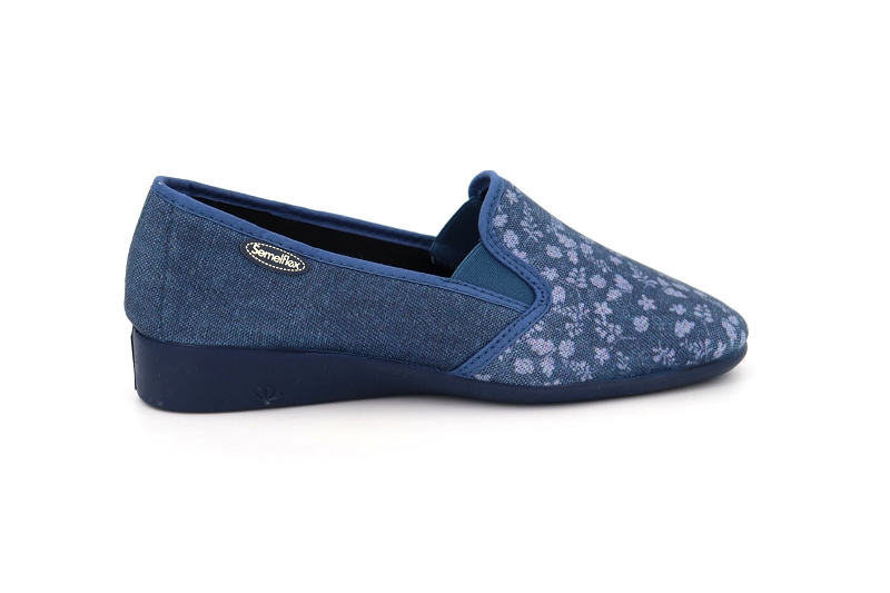 Semelflex chaussons pantoufles marie madeleine bleu