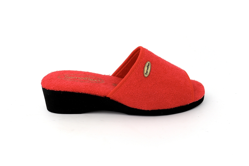 Semelflex chaussons pantoufles isia rouge