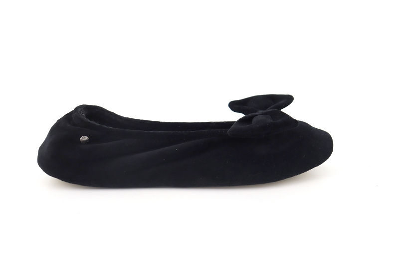 Isotoner chaussons pantoufles landerneau noir