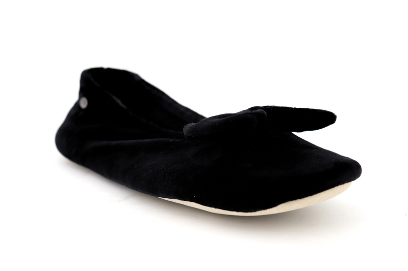 Isotoner chaussons pantoufles landerneau noir6059502_2
