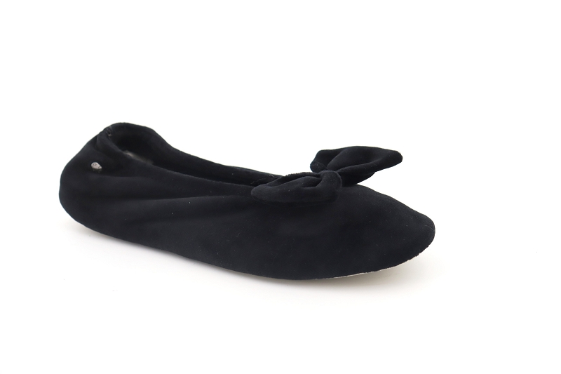 Isotoner chaussons pantoufles landerneau noir6059502_2