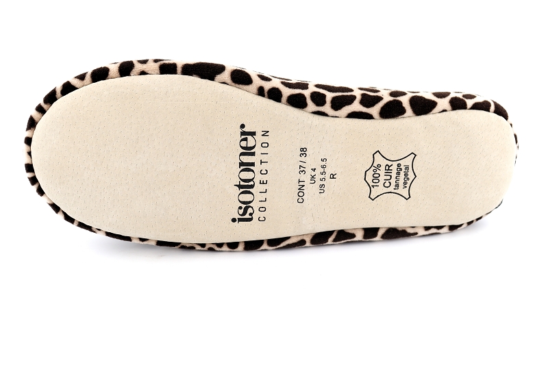 Isotoner chaussons pantoufles girafe beige6059601_5