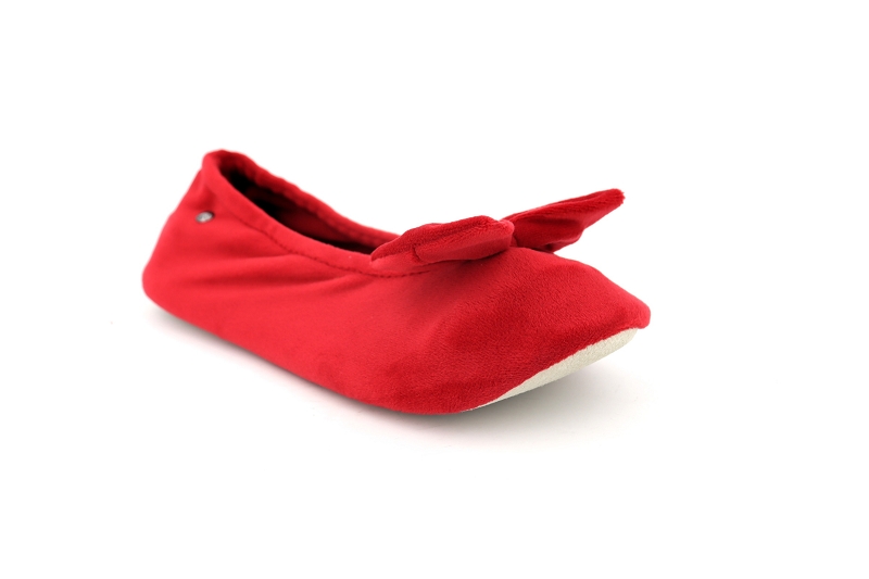 Isotoner chaussons pantoufles girafe rouge6059602_2