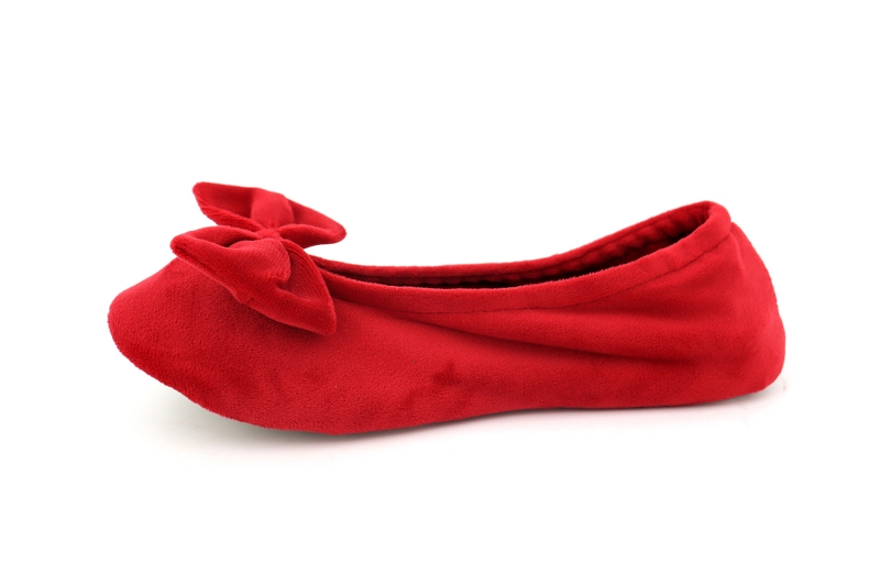 Isotoner chaussons pantoufles girafe rouge6059602_3