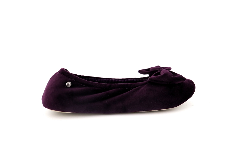 Isotoner chaussons pantoufles girafe violet