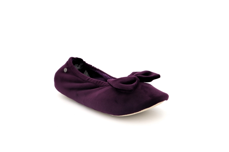 Isotoner chaussons pantoufles girafe violet6059603_2