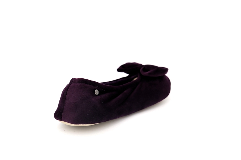 Isotoner chaussons pantoufles girafe violet6059603_4