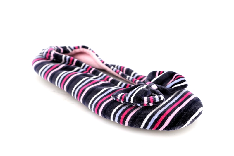 Isotoner chaussons pantoufles rafia multicolor6060001_2