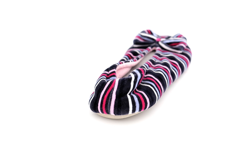 Isotoner chaussons pantoufles rafia multicolor6060001_4