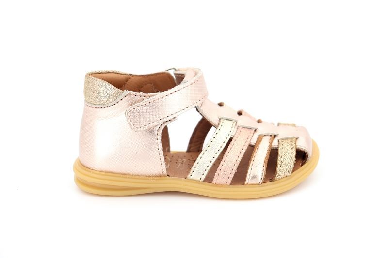 Bellamy sandales nu pieds paillette rose