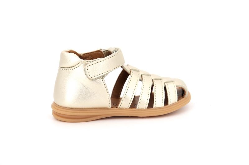 Bellamy sandales nu pieds paillette dore