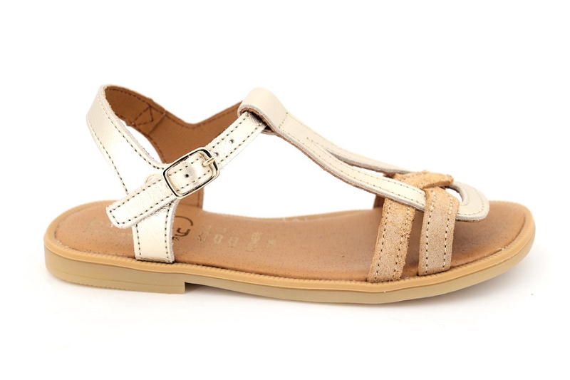 Bellamy sandales nu pieds tilou dore