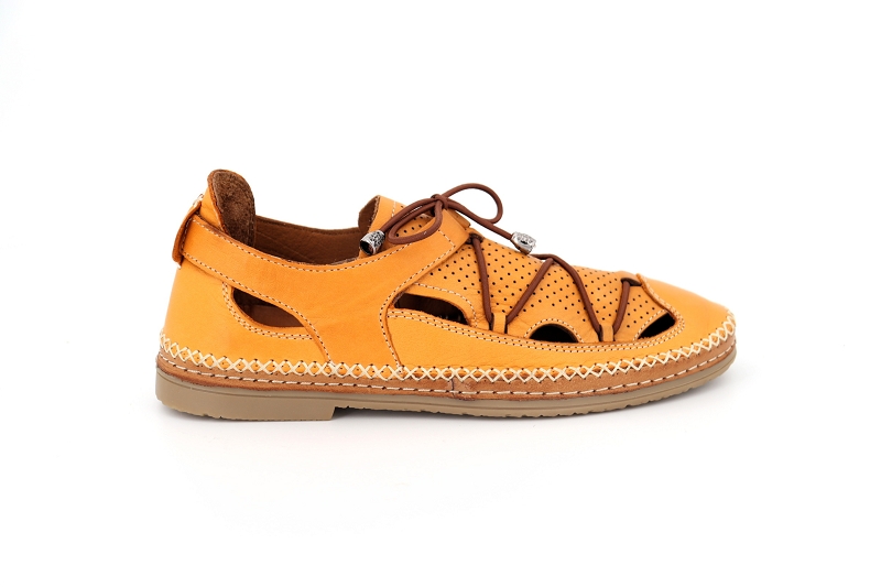 Coco abricot sandales nu pieds melincourt orange