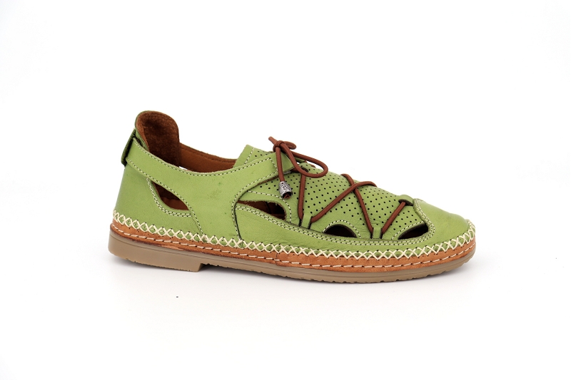 Coco abricot sandales nu pieds melincourt vert