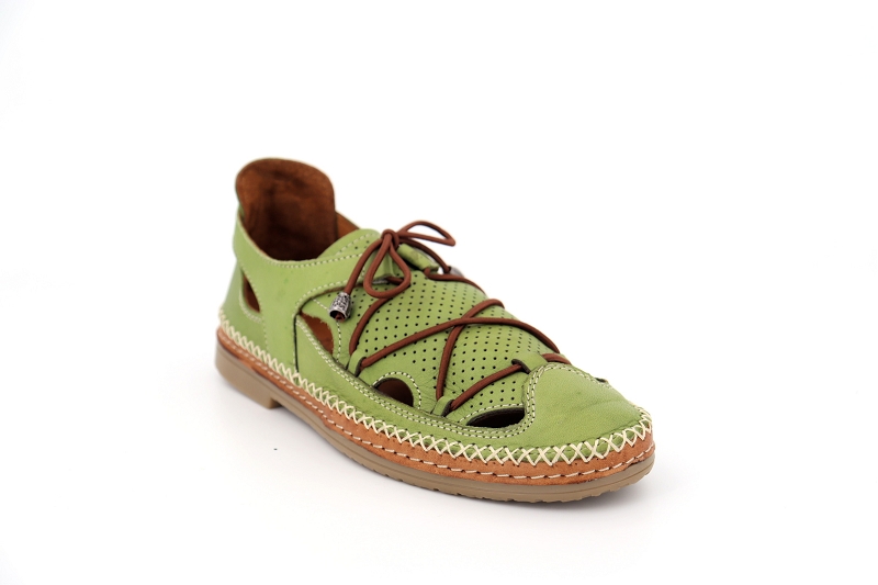 Coco abricot sandales nu pieds melincourt vert6078304_2