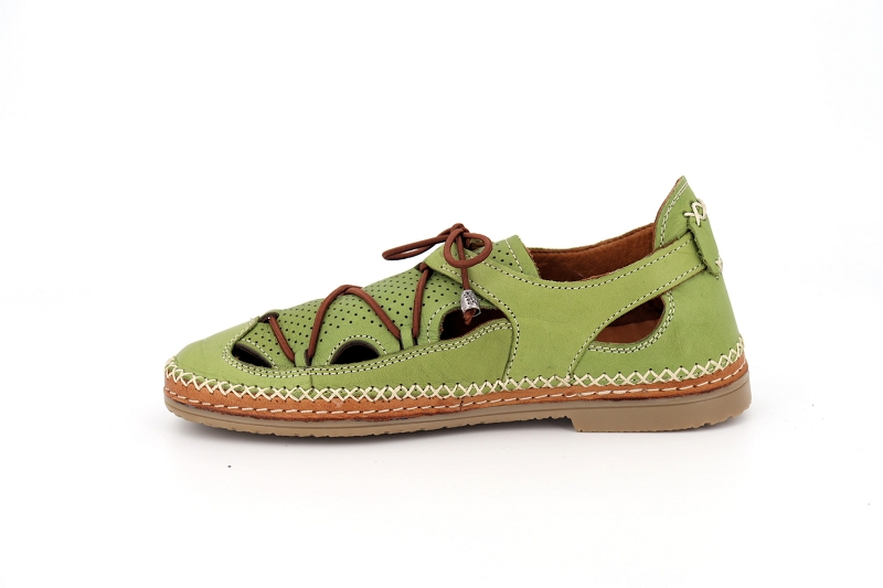 Coco abricot sandales nu pieds melincourt vert6078304_3