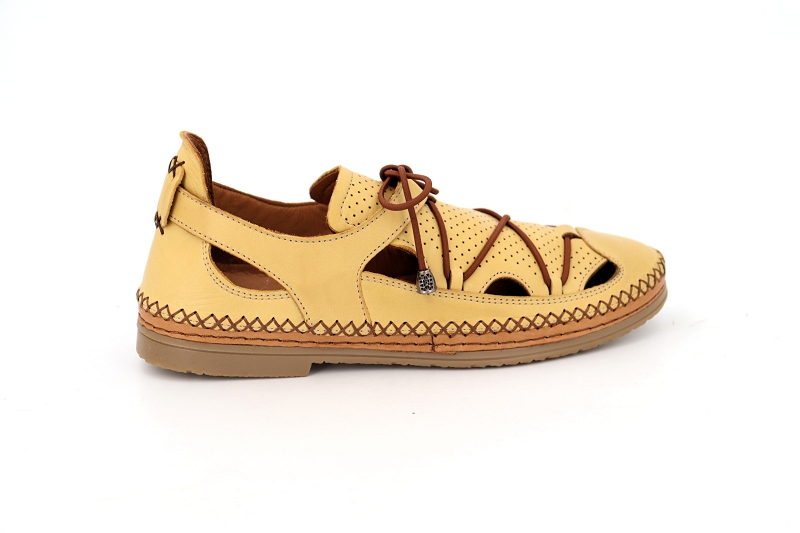 Coco abricot sandales nu pieds melincourt jaune