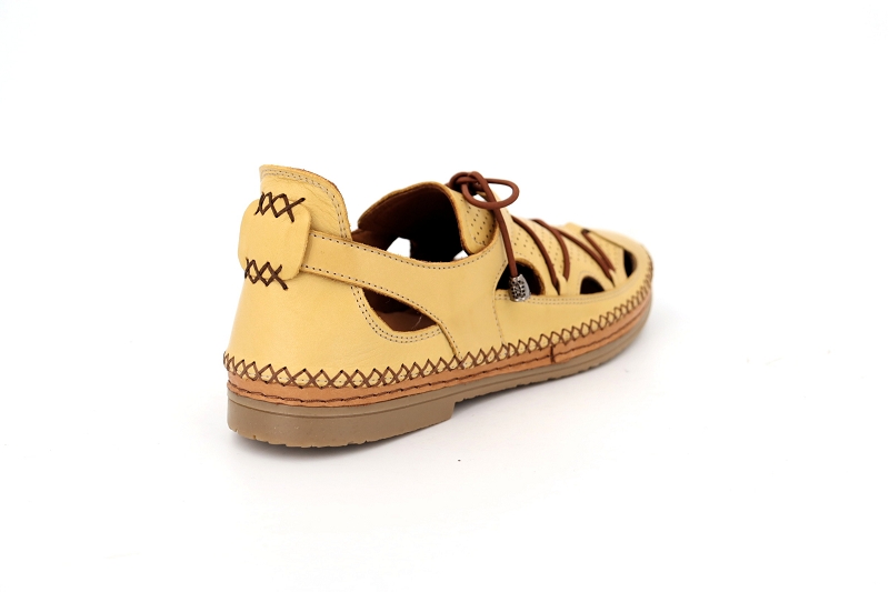 Coco abricot sandales nu pieds melincourt jaune6078308_4