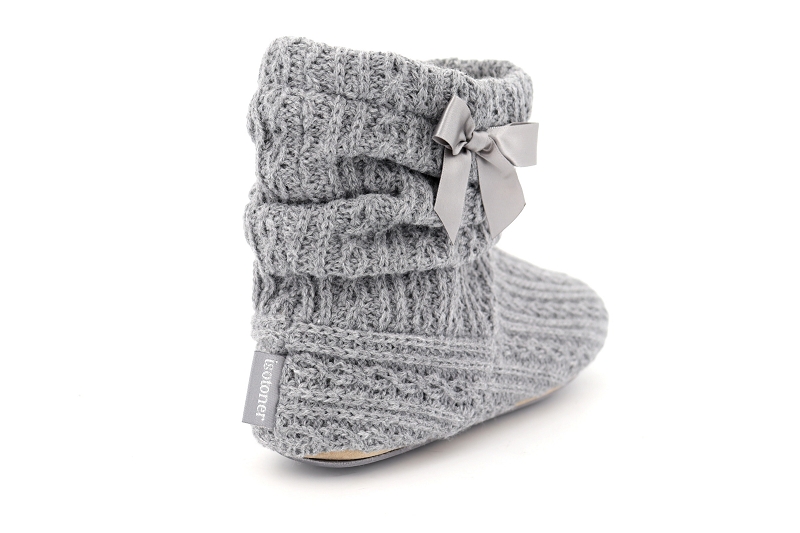 Isotoner chaussons pantoufles coco gris6123001_4